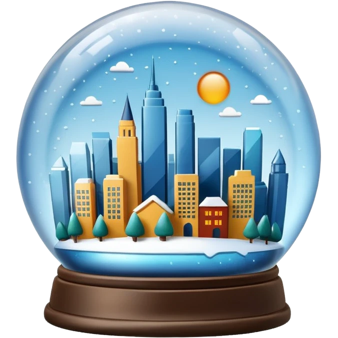 City skyline globe emoji
