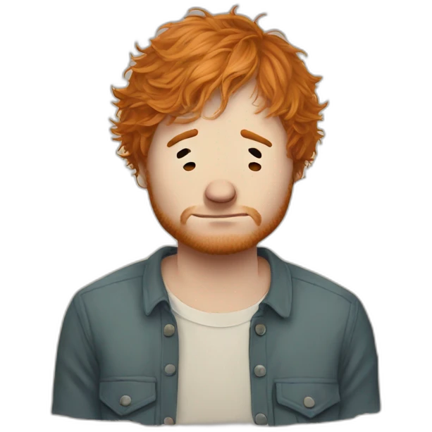 Sad ed Sheeran emoji