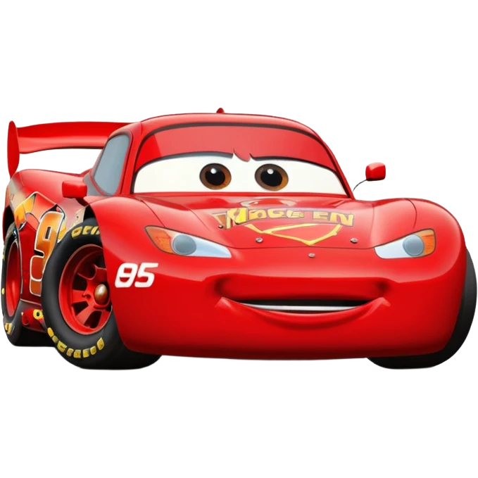 lightning mcqueen with number 95 and look like in film emoji