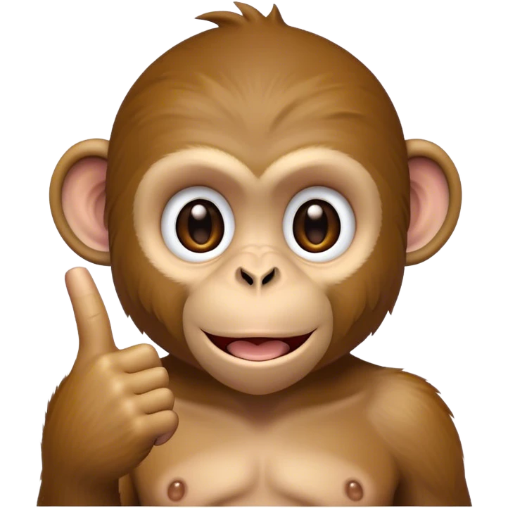 a monkey with middle finger  emoji