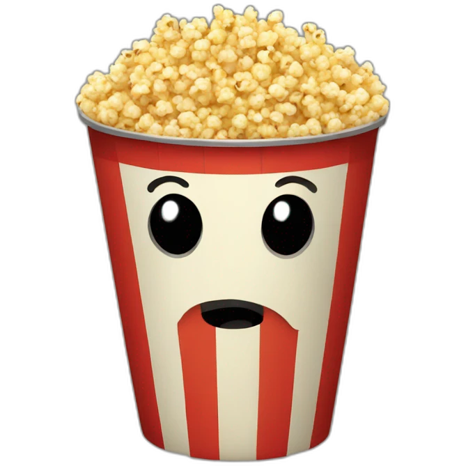 A bucket of popcorn emoji