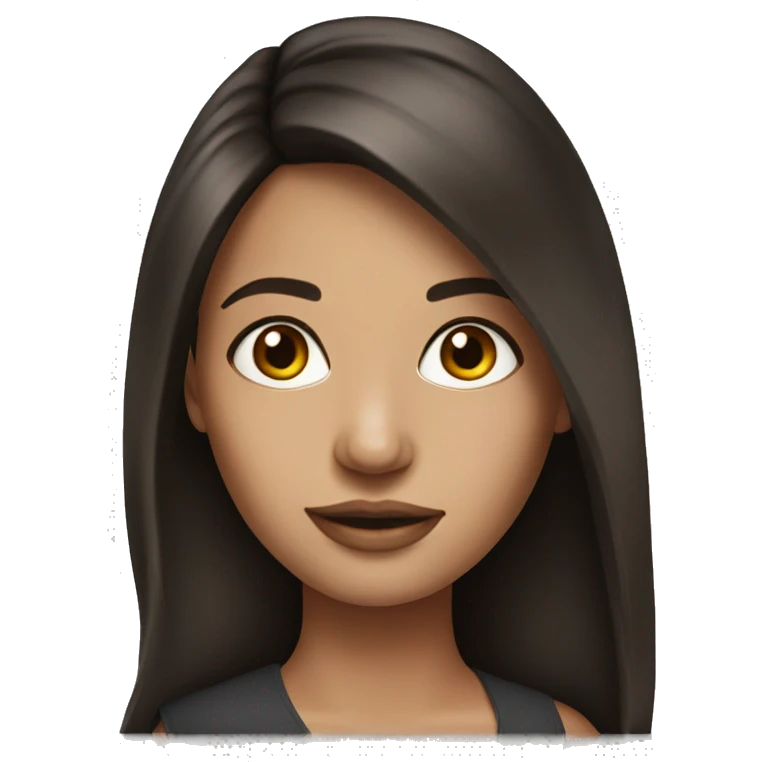 Brunette female celebrity pretty realistic   emoji