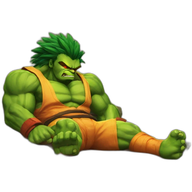 BLANKA STREET FIGHTER SLEEPING emoji