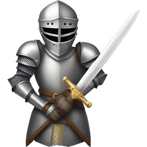 knight holding a sword emoji