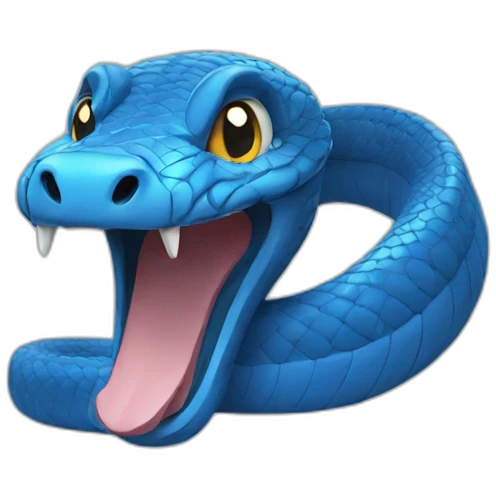 blue cobra emoji
