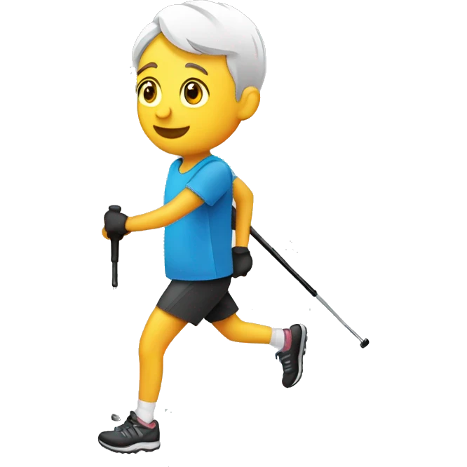 Nordic walking emoji