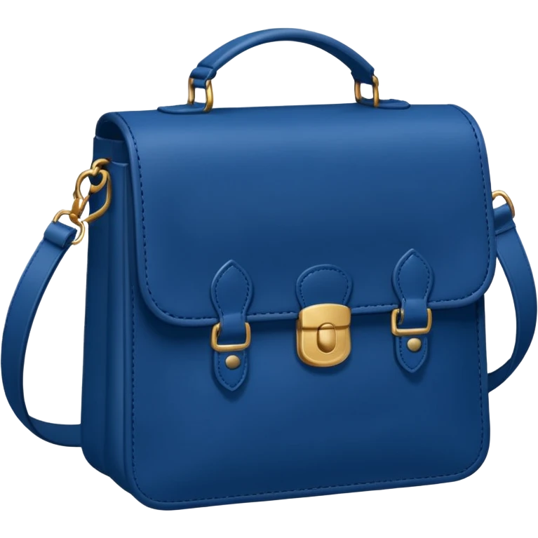 deep Prussian blue bag emoji