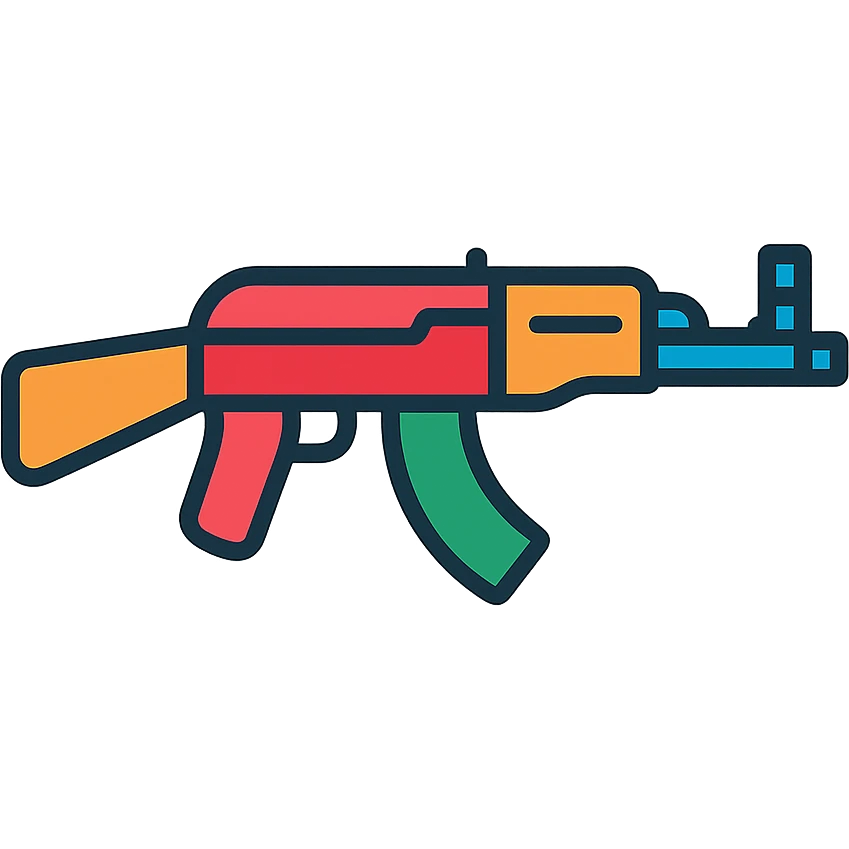 shortened Kalashnikov emoji