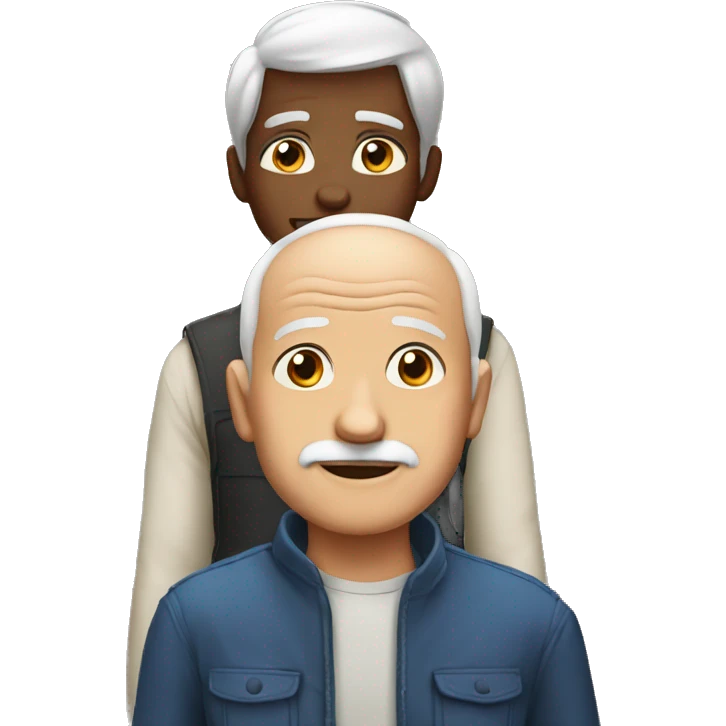 boys with an old man emoji