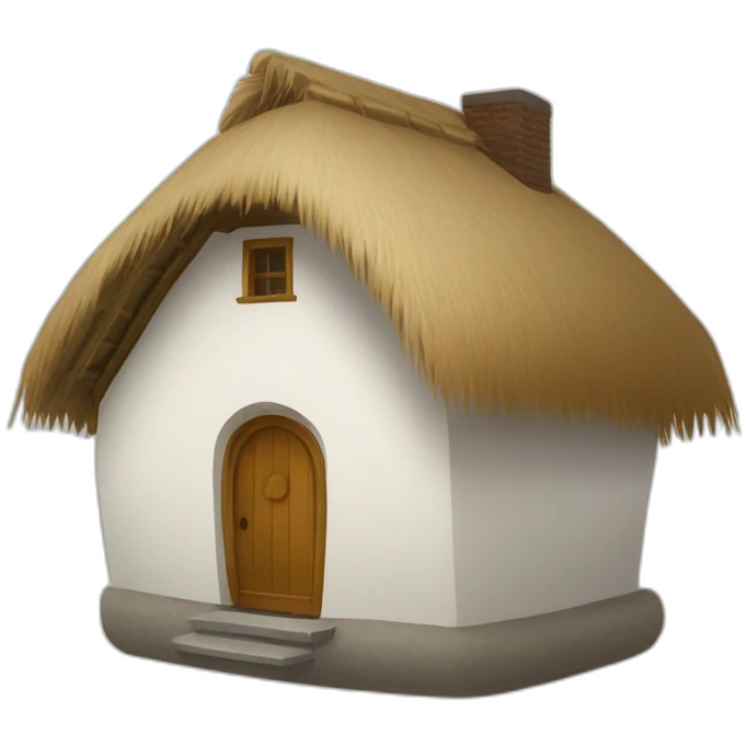 house with a round thatched roof emoji