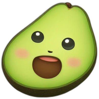 Cute avocado emoji