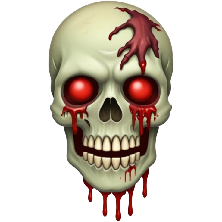 Rotting corpse zombie demons, full body, in the style of your bleeding skull art emoji