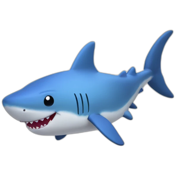 BLÅHAJ fluffy plush soft stuffed shark emoji