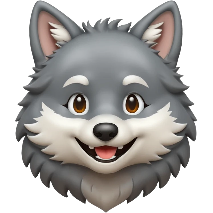 Generate a happy wolf emoji emoji
