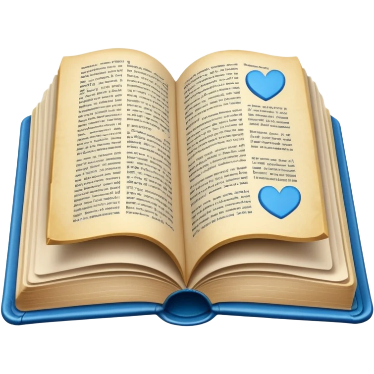 open book with blue cover emoji