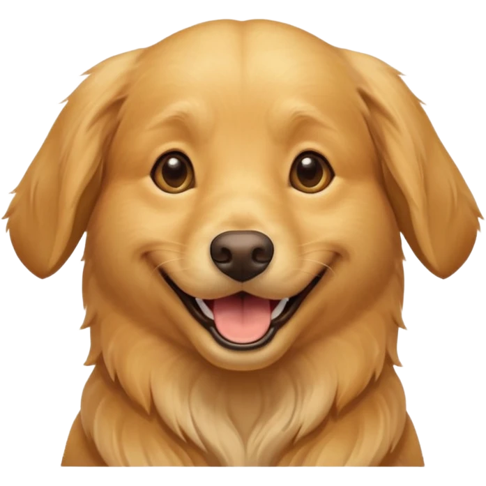 Laughing dog emoji