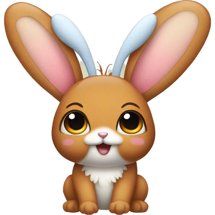 Butterfly with bunny ears emoji