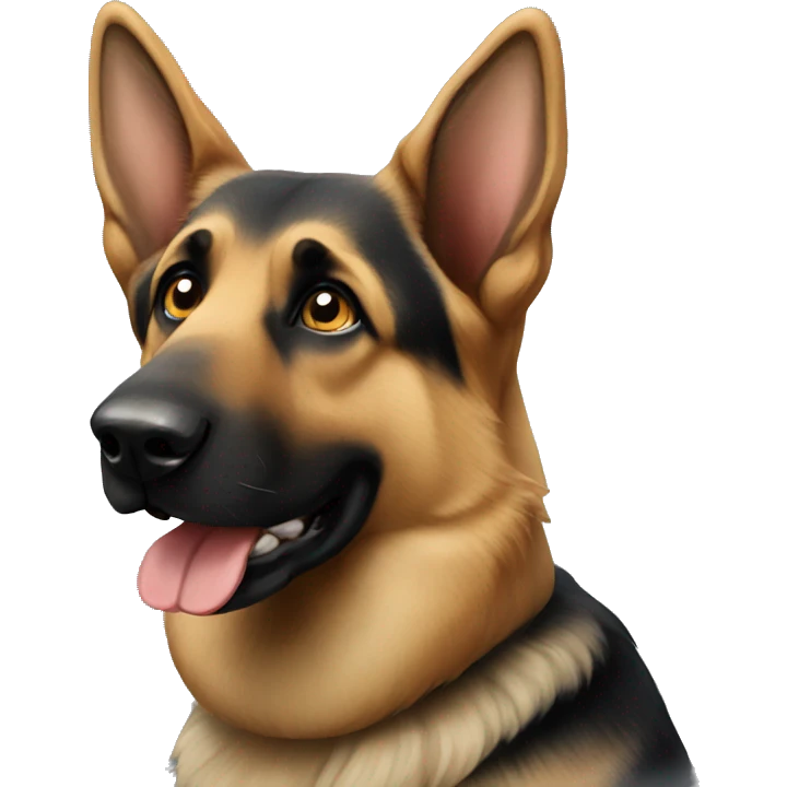 German shepherd  emoji