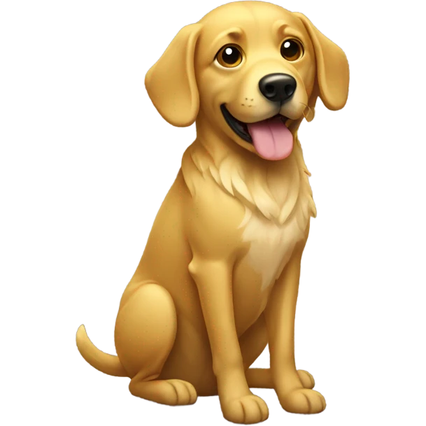 golden dog emoji