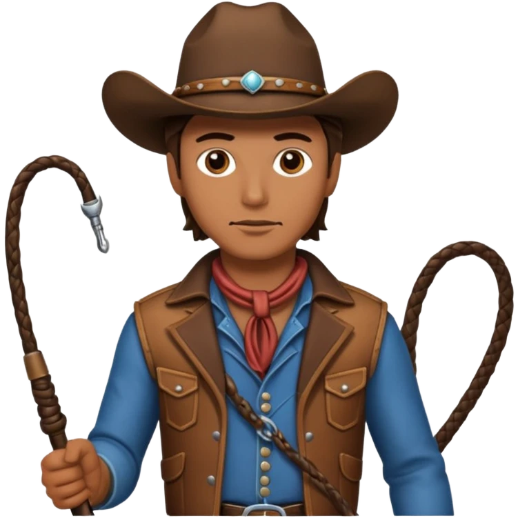 Give this emoji 🤠 a whip emoji