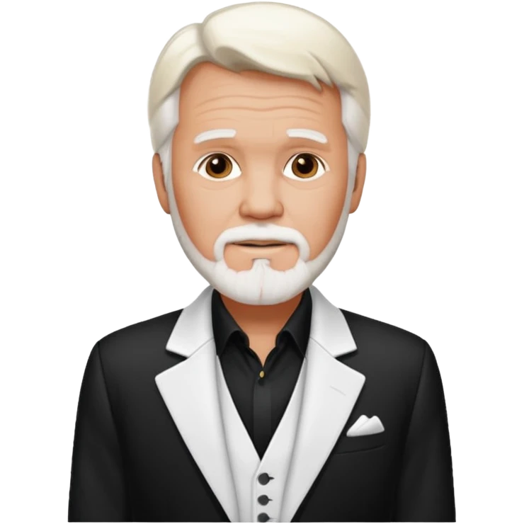 Kenny Rogers with white suit jacket emoji