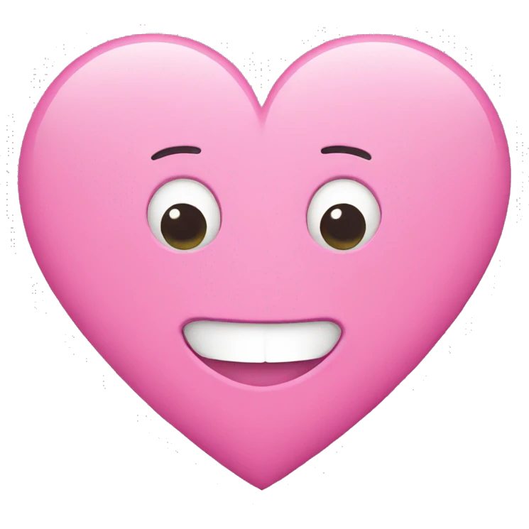 Heart pink emoji