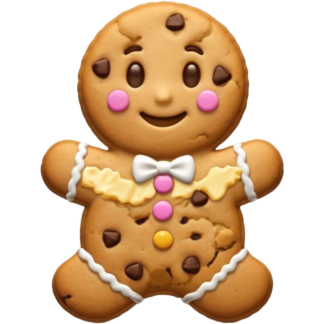 cookie man shape emoji