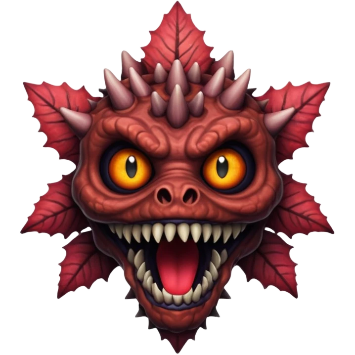 Сделай эмоджи в стиле очень странных дел а именно эмоджи демогоргона emoji