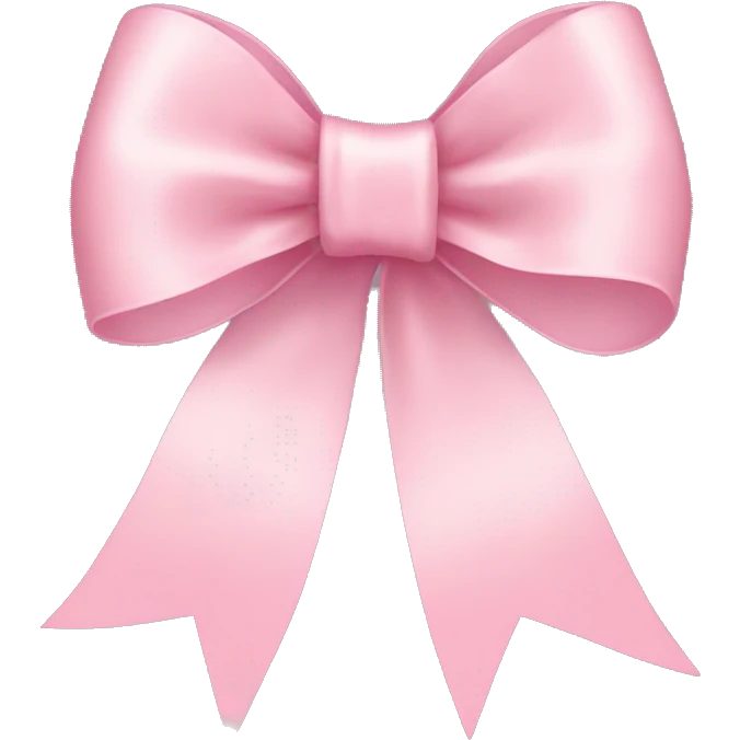 light pink ribbon bow emoji