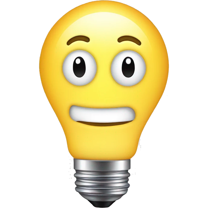 winking light bulb emoji