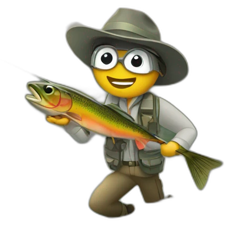 Fly fishing emoji