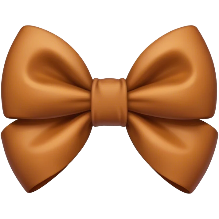 Brown bow emoji