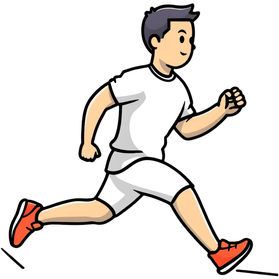 person jogging outdoors emoji