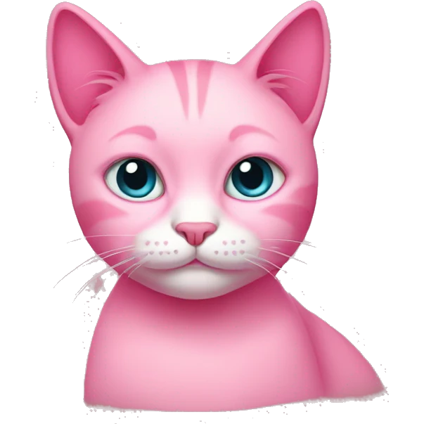 Pink cat emoji
