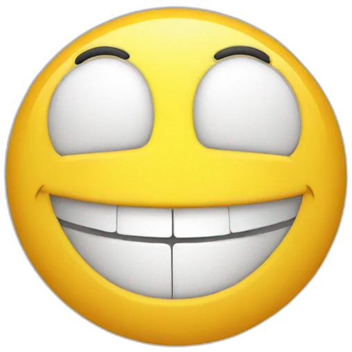 3D smile emoji