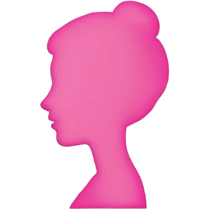 pink women silhouette emoji