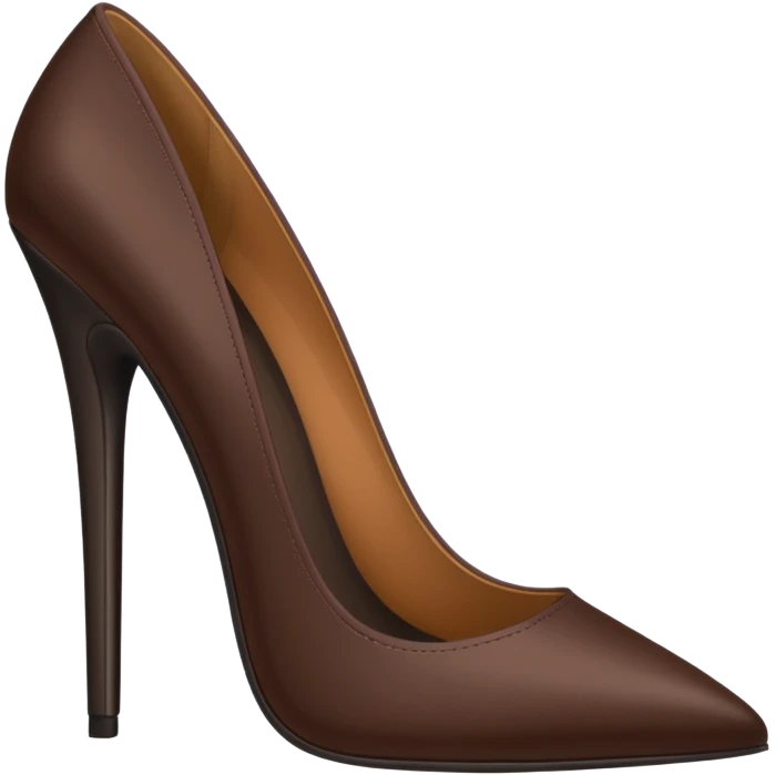 dark brown stiletto emoji