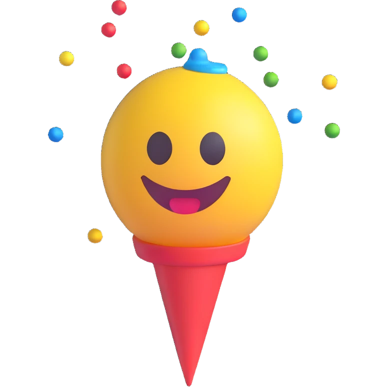 party popper 3D emoji emoji