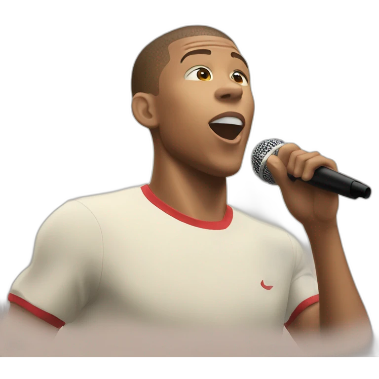 mbappe singing emoji