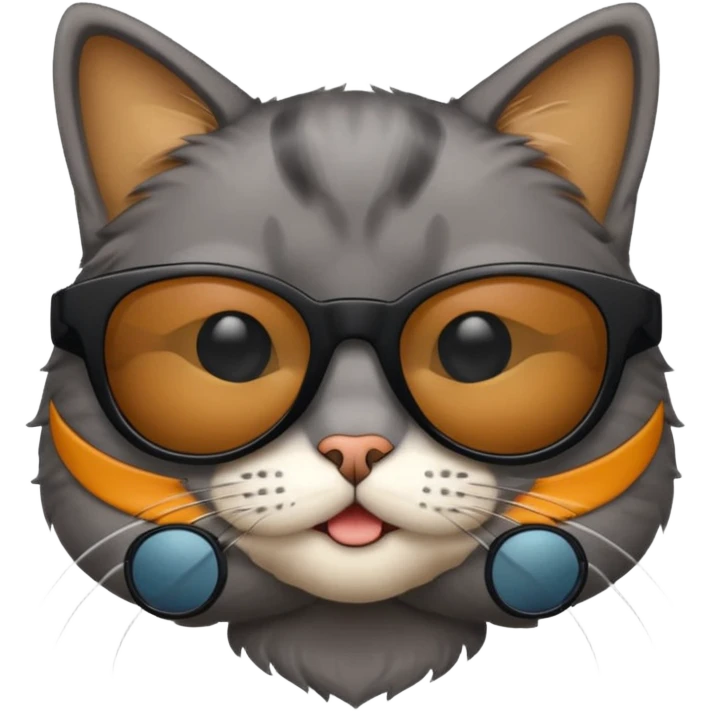 Cat wearing sunglasses emoji