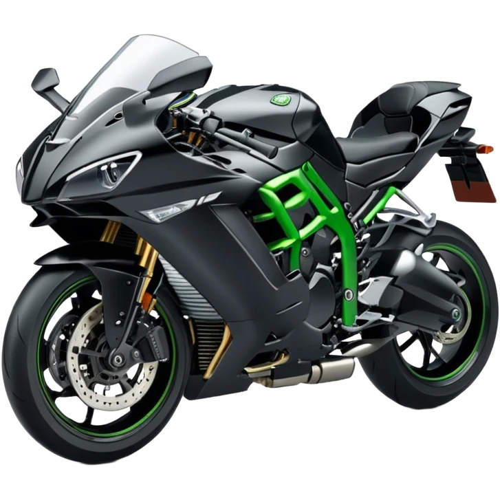 A Kawasaki Ninja H2r  emoji