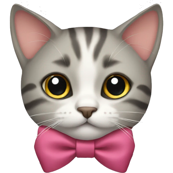 cat with a bow emoji