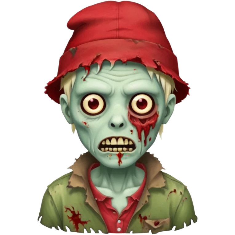zombie in red hats emoji