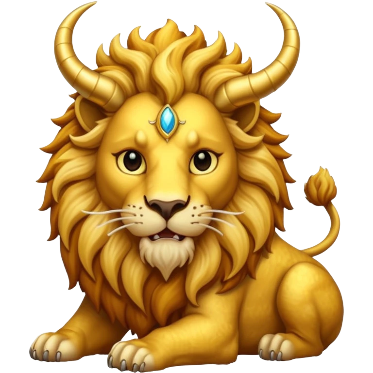 mythical horned lion emoji