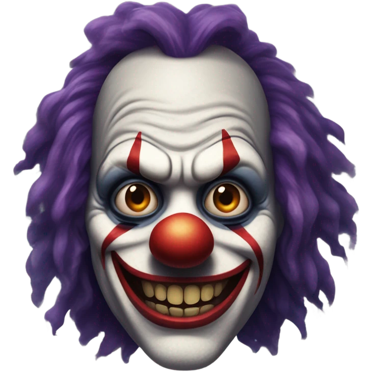 Scary clown emoji