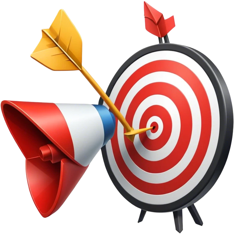 For "Thematic Advertising" icon, it could depict a target with an arrow, symbolizing precise and targeted marketing. It might include a megaphone or billboard to represent advertising, with relevant icons or symbols related to the specific theme of the ad (e.g., a product, service, or industry). emoji