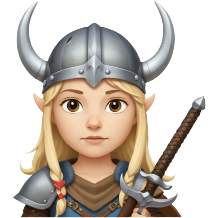 girl viking emoji