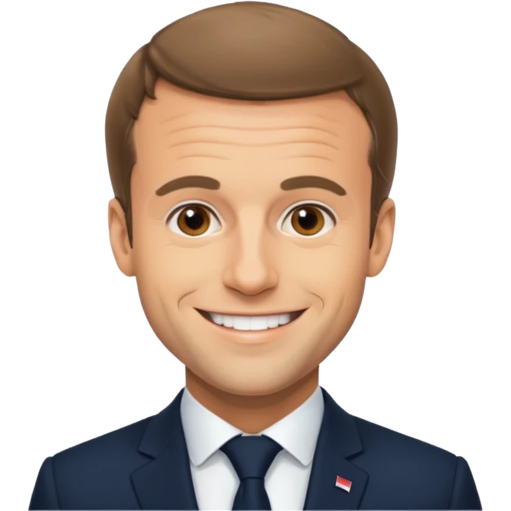 macron qui tire la la,gue emoji