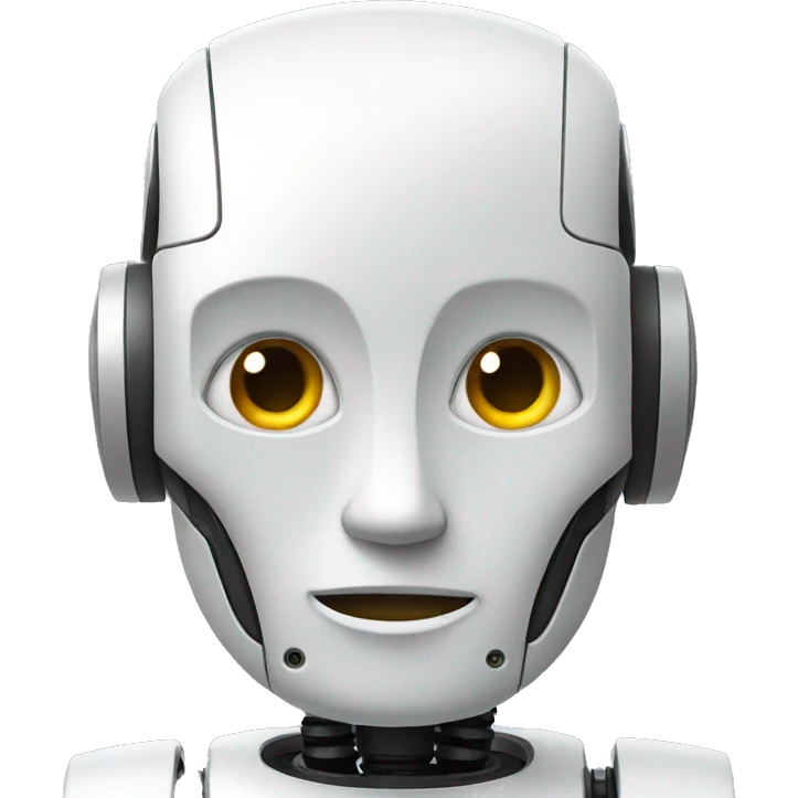 A thinking robot emoji
