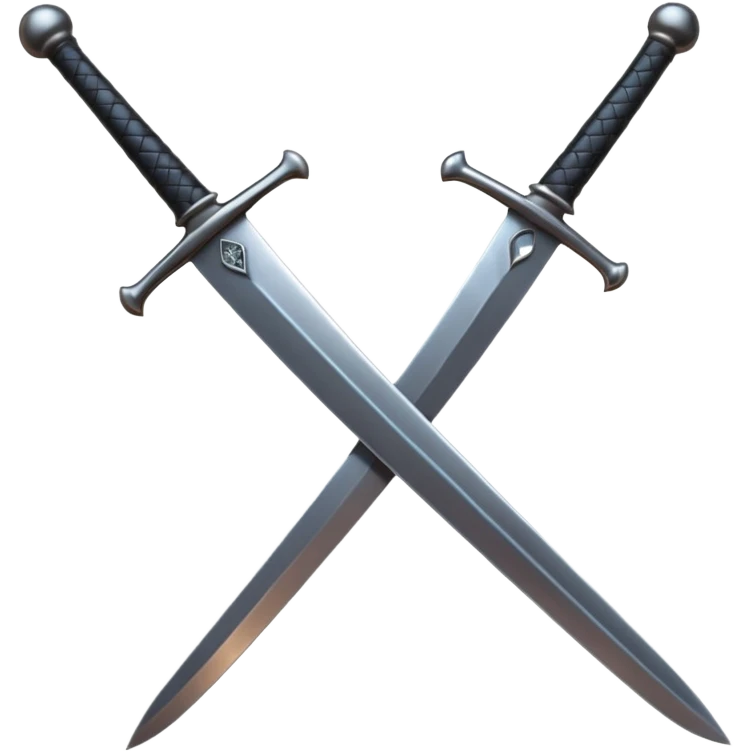 black swords emoji